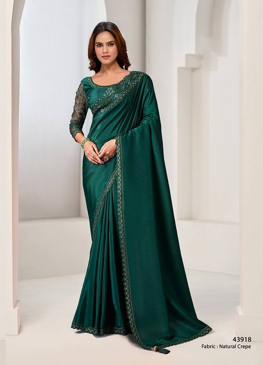 NORITA 43900 SAANJH By MAHOTSAV 43903 to 43918 Series Indian Traditional Beautiful Stylish Fancy Colorful Party Wear & Occasional Wear Silk Sarees At Wholesale Price